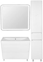 Тумба под раковину Style Line Атлантика Люкс Plus 100 Белая арт-СС-00000692 — фото 2, Тумбы под раковину