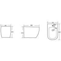 Биде Abber Bequem Белое арт-AC1152 — фото 7, Биде напольные