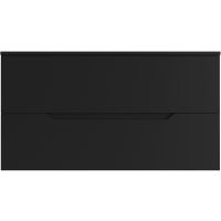 Тумба под раковину Orange Line 100 подвесная Черная матовая арт-Li-100TubMDF — фото 2, Тумбы под раковину