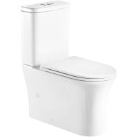 Унитаз компакт WeltWasser Telbach 001 GL-WT Белый глянец с бачком и сиденьем Микролифт арт-10000003776 — фото 1, Напольные унитазы