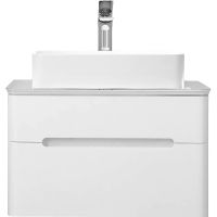 Тумба под раковину Jorno Bosko 75 подвесная Белая арт-Bos.01.75/P/W — фото 1, Тумбы под раковину