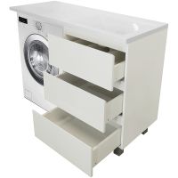 Товар: Тумба с раковиной Эстет Dallas Luxe 115 R Белая арт-ФР-00002301 - фото 2 Тумба с раковиной Эстет Dallas Luxe 115 R Белая арт-ФР-00002301 — фото 2, Тумбы с раковиной