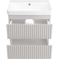 Тумба с раковиной Brevita Victory 60 подвесная Серый кашемир арт-УТ000024151 — фото 4, Тумбы с раковиной