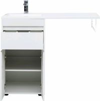 Тумба с раковиной Aquanet Токио 110 L Белая арт-239204 — фото 8, Тумбы с раковиной