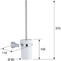 Ершик для унитаза Remer Delicata Хром арт-DE66CR — фото 2, Ершики для унитаза