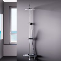 Душевая система Damixa Scandinavian Pure с термостатом Хром арт-936810000 — фото 3, Душевые стойки