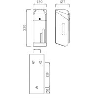 Товар: Диспенсер туалетной бумаги Nofer Матовая нержавеющая сталь арт-05100.S - фото 2 Диспенсер туалетной бумаги Nofer Матовая нержавеющая сталь арт-05100.S — фото 2, Диспенсеры туалетной бумаги