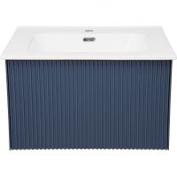 Тумба под раковину La Fenice Terra 60 подвесная Синяя матовая арт-FNC-01-TER-BG-60 — фото 1, Тумбы под раковину