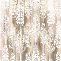 Фреска Ortograf Levity 33374 Фактура бархат FX Флизелин (2,7*2,7) Коричневый/Белый, Перья арт-33374 (бархат FX) — фото 2, Фрески