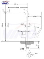 Смеситель для кухни Viko Античная бронза арт-V-5064 — фото 13, Смесители для кухни