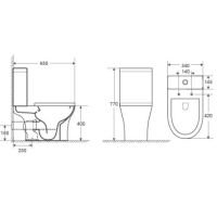 Унитаз компакт Ceruttispa с бачком и сиденьем Микролифт арт-CT7193 — фото 4, Напольные унитазы