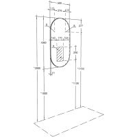 Товар: Зеркало Aquaton Альто 50 с подсветкой с сенсорным выключателем арт-1A256402A1010 - фото 4 Зеркало Aquaton Альто 50 с подсветкой с сенсорным выключателем арт-1A256402A1010 — фото 4, Зеркала в ванную комнату