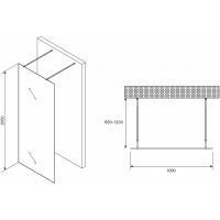 Товар: Душевая перегородка Abber Immer Offen 100 профиль Черный стекло прозрачное с рисунком арт-AG68100BF8 - фото 3 Душевая перегородка Abber Immer Offen 100 профиль Черный стекло прозрачное с рисунком арт-AG68100BF8 — фото 3, Душевые перегородки