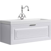 Тумба под раковину Aqwella 5 Stars Империя 100 подвесная Белая арт-Emp.01.10/W — фото 1, Тумбы под раковину