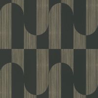 Обои Grandeco Asperia Винил на флизелине (0,53*10,05) Черный/Золото, Геометрия арт-A 55702 — фото 1, Обои для стен