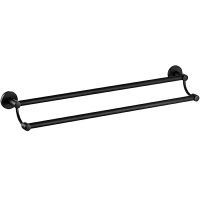 Полотенцедержатель Haiba двойной Черный арт-HB8709 — фото 1, Полотенцедержатели