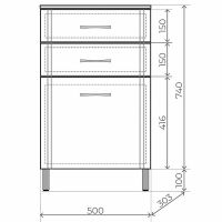 Товар: Комод Style Line Эко Стандарт ТН 50 Белый глянцевый арт-ЛС-00002330 - фото 6 Комод Style Line Эко Стандарт ТН 50 Белый глянцевый арт-ЛС-00002330 — фото 6, Комоды и тумбы для ванной комнаты