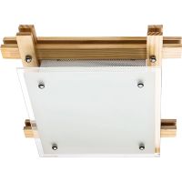 Потолочный светильник Artelamp Archimede Белый Коричневый арт-A6460PL-3BR — фото 1, Накладные светильники