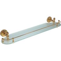 Стеклянная полка Migliore Mirella Золото арт-17327 — фото 1, Полки для ванной и душа