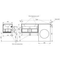 Тумба с раковиной Эстет Dallas Luxe 150 L подвесная Белая арт-ФР-00009689 — фото 9, Тумбы с раковиной