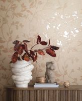 Обои Marburg City Romance Винил на флизелине (1,06*10,05) Бежевый/Серый, Листья арт-35004 — фото 3, Обои для стен