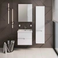 Тумба под раковину Runo Стокгольм 60 подвесная Белая арт-00-00001123 — фото 5, Тумбы под раковину