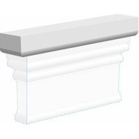 Дверной декор Ultrawood 220x30x43 мм арт-D 4200 — фото 1, Декоративные элементы