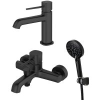 Комплект смесителей Orange Karl Черный матовый арт-M05-311b — фото 5, Готовые комплекты для ванной комнаты