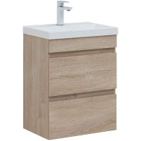 Тумба под раковину Aquanet Нота New 50 подвесная Дуб светлый арт-334196 — фото 1, Тумбы под раковину