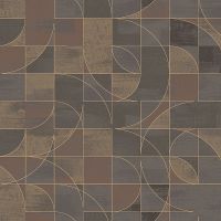 Обои Milassa Geometrica Флизелин (1*10,05) Коричневый/Розовый, Геометрия арт-GM1 009 — фото 1, Обои для стен