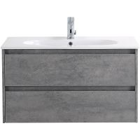 Тумба под раковину BelBagno Kraft 90 подвесная Cemento Grigio арт-KRAFT-900-2C-SO-CG — фото 1, Тумбы под раковину