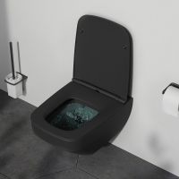 Унитаз AM.PM Inspire V2.0 подвесной Черный матовый с сиденьем микролифт арт-C50A1700MBSC — фото 7, Подвесные унитазы