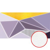 Фреска Ortograf Forma 32607 Фактура бархат FX Флизелин (5,2*2,7) Фиолетовый/Желтый, Геометрия/Абстракция арт-32607 (бархат FX) — фото 1, Фрески