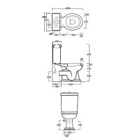 Товар: Унитаз компакт Simas Londra без бачка и сиденья арт-LO931bi - фото 6 Унитаз компакт Simas Londra без бачка и сиденья арт-LO931bi — фото 6, Напольные унитазы