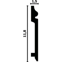 Плинтус Перфект 2000x118x15 мм арт-P14 — фото 3, Плинтуса напольные