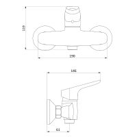 Товар: Смеситель для душа Damixa Jupiter Хром арт-772000001 - фото 4 Смеситель для душа Damixa Jupiter Хром арт-772000001 — фото 4, Смеситель для душа