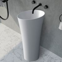 Раковина Abber Stein 50 Белая матовая арт-AS2509 — фото 2, Раковины напольные