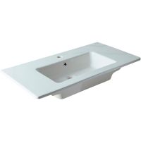 Раковина Allen Brau Fantasy 92 Белая арт-4.11013.20 — фото 1, Раковины встраиваемые сверху