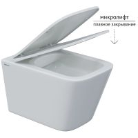 Унитаз Berges Floe S Rimless подвесной с сиденьем Микролифт арт-082134 — фото 3, Подвесные унитазы