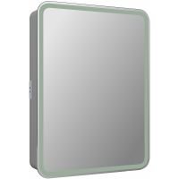 Зеркальный шкаф Reflection Circle 600х800 R с подсветкой Белый матовый арт-RF2108SR — фото 2, Зеркальные шкафы в ванную