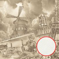 Фреска Ortograf Париж 10509 Фактура флок FLK Флизелин (3*3) Бежевый, Город/Ангелы/Абстракция арт-10509 (флок FLK) — фото 1, Фрески