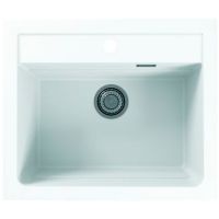 Кухонная мойка Alveus Granital Atrox 30 Arctic G11 590x500 Белая арт-1131991 — фото 1, Кухонные мойки