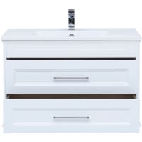 Тумба под раковину Aquanet Бостон 100 М подвесная Белый матовый арт-209678 — фото 5, Тумбы под раковину