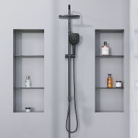 Душевая система Damixa Eclipse Черная матовая арт-931000300 — фото 7, Душевые стойки