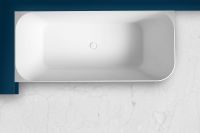 Ванна из искусственного камня Abber Stein 170x75 без гидромассажа арт-AS9621-1.7 L — фото 2, Ванны из искусственного камня