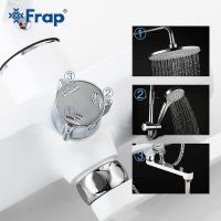 Душевая система Frap Белая Хром арт-F2441 — фото 6, Душевые стойки