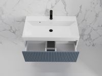 Тумба под раковину Style Line Стокгольм 80 подвесная Графит софт арт-ЛС-00002314 — фото 5, Тумбы под раковину