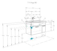 Товар: Тумба под раковину Aquaton Инди 80 подвесная Белая арт-1A188401ND010 - фото 7 Тумба под раковину Aquaton Инди 80 подвесная Белая арт-1A188401ND010 — фото 7, Тумбы под раковину