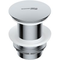 Донный клапан WasserKRAFT Click-Clack Хром арт-A244 — фото 1, Донные клапаны