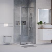 Душевой уголок Niagara Nova 100х90 профиль Хром стекло прозрачное арт-NG-64-10A-A90-34 — фото 1, Прямоугольные душевые уголки